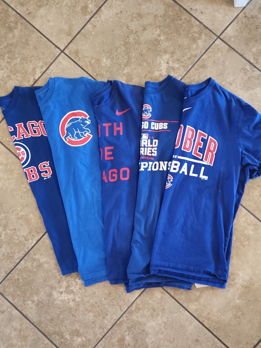 Chicago Cubs Men's Short Sleeve Graphic Tee - Blue